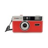 Agfa Cámara Analógica 35mm con flash roja + Bolsa