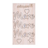AP Letras Adhesivas de Madera Kit para personalizar Mod. Mare