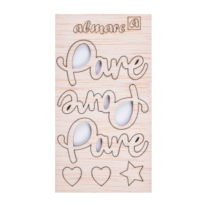 AP Letras Adhesivas de Madera Kit para personalizar Mod. Pare