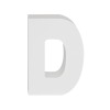 AP Letra Decorativa MDF - Letra D   7x10  Blanca
