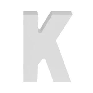 AP Letra Decorativa MDF - Letra K 7x10 Blanca