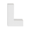 AP Letra Decorativa MDF - Letra L   7x10  Blanca