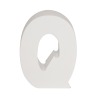 AP Letra Decorativa MDF - Letra Q  15x18  Blanca