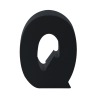 AP Letra Decorativa MDF - Letra Q  15x18  Negra