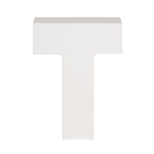 AP Letra Decorativa MDF - Letra T   7x10  Blanca