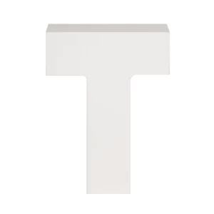 AP Letra Decorativa MDF - Letra T 7x10 Blanca