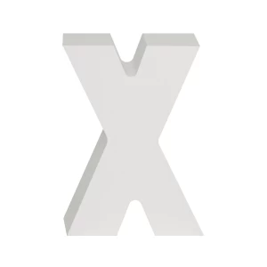 AP Letra Decorativa MDF - Letra X 7x10 Blanca