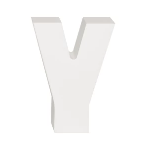 AP Letra Decorativa MDF - Letra Y 7x10 Blanca