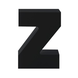 AP Letra Decorativa MDF - Letra Z   7x10  Negra