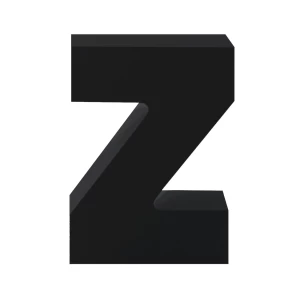AP Letra Decorativa MDF - Letra Z 7x10 Negra