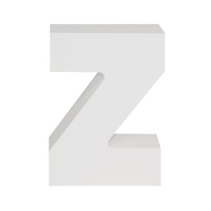 AP Letra Decorativa MDF - Letra Z  15x18  Blanca
