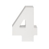 AP Letra Decorativa MDF - núm. 4  15x18  Blanca