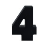 AP Letra Decorativa MDF - núm. 4  15x18  Negra