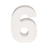 AP Letra Decorativa MDF - núm. 6   7x10  Blanca