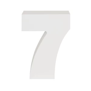 AP Letra Decorativa MDF - núm. 7 7x10 Blanca