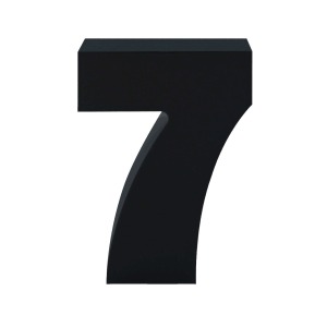 AP Letra Decorativa MDF - núm. 7  15x18  Negra