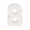 AP Letra Decorativa MDF - núm. 8  15x18  Blanca