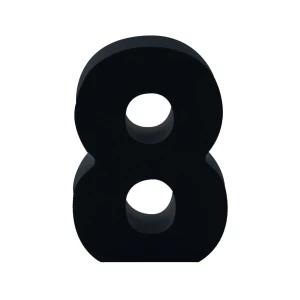 AP Letra Decorativa MDF - núm. 8 15x18 Negra