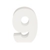 AP Letra Decorativa MDF - núm. 9  15x18  Blanca