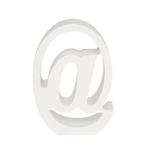 AP Letra Decorativa MDF - Simb. @ 7x10 Blanca