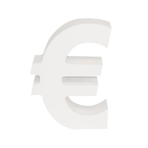 AP Letra Decorativa MDF - Simb. € 7x10  Blanca