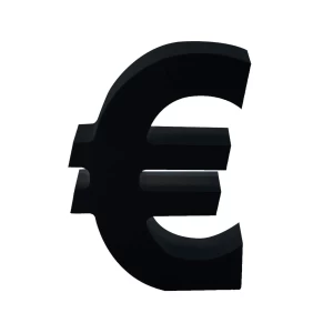 AP Letra Decorativa MDF - Simb. € 7x10 Negra