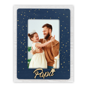 Zep Astro Marco Fotos Madera  10x15 cm Azul