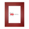 Marco Fotos Madera Modelo Euro III 24x30 Rojo