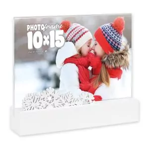 Zep Dobbiaco Marco Fotos Madera-Acrílico 10x15 cm Horizontal Blanco Navidad