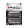 AgfaPhoto Ultra Pila LR20/D2, 1,5V, Pack 2 u.