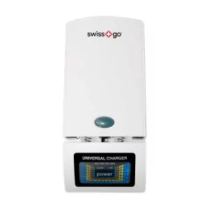 Swiss+go D-760C Cargador universal  para baterías y USB-C