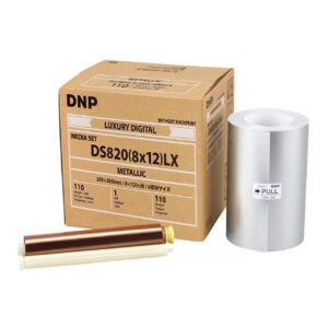 DNP papel térmico DS820 Metallic 20x30 cm para impresora fotográfica profesional