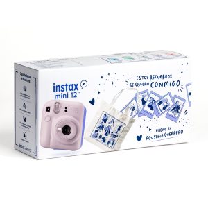Fujifilm Instax Mini 12 Kit Navidad Lilac Purple cámara instantánea con accesorios