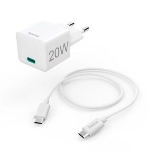 Hama cargador USB-C 20W con cable USB-C 1 m blanco Power Delivery