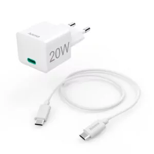 Hama cargador USB-C 20W con cable USB-C 1 m blanco Power Delivery
