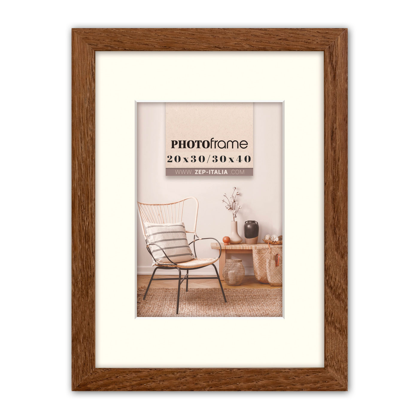 Zep Malmo Marco Fotos Madera 15x20 / 20x30 cm Marrón Zep Malmo Marco Fotos Madera 15x20 / 20x30 cm Marrón