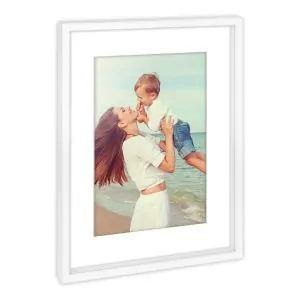 Zep Alice Marco Fotos Madera 20x30/30x40 Blanco con Passepartout