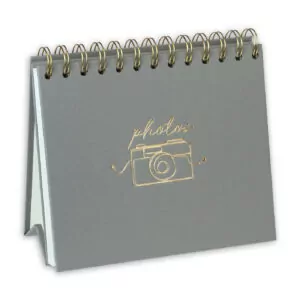 Zep Oliver Álbum de Pegar 13x19 cm Espiral 20 hojas adhesivas Gris