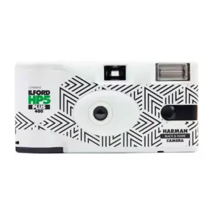 Ilford HP5+ cámara desechable con flash blanco y negro ISO 400