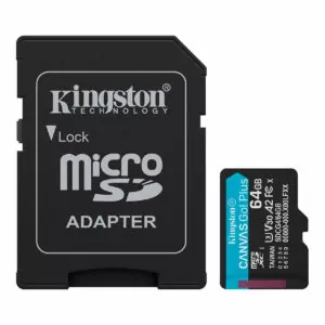 Kingston Tarjeta Memoria SDXC Micro  128Gb Canvas Go Plus 200 Mb/s C10 UHS-I U3 V30