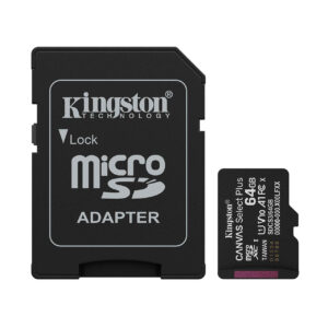 Kingston Tarjeta microSDXC 64 GB Canvas Select Plus 150 MB/s C10 UHS-I U1