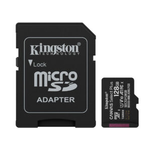 Kingston microSDXC 128 GB Canvas Select Plus con adaptador SD Clase 10 UHS-I U1