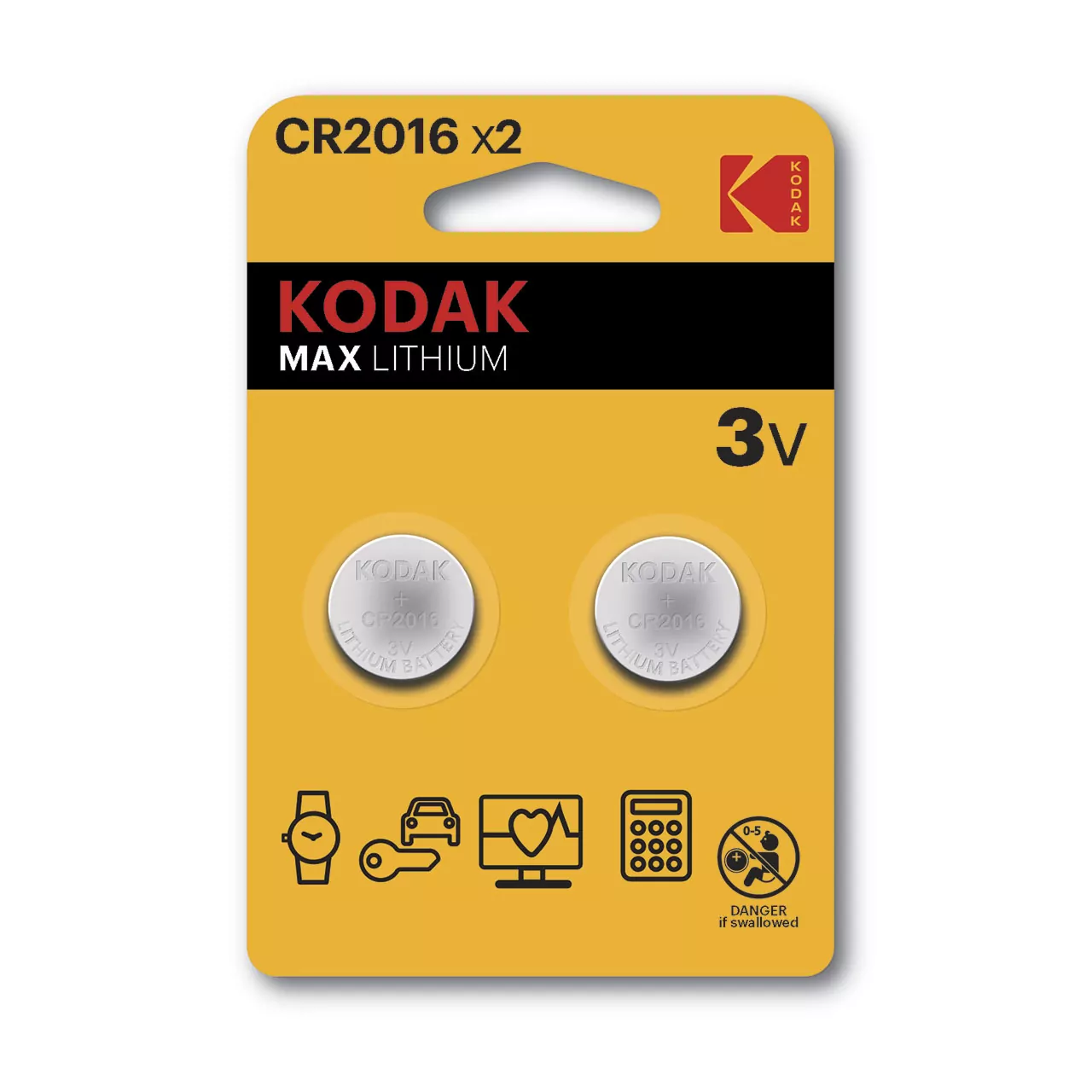 Kodak Max Pilas CR 2016 3v Pack 2 uds Kodak Max Pilas CR 2016 3v Pack 2 uds