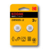 Kodak Max Pilas CR1025 3v Pack 2 uds