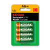 Kodak KAAHRP-4 2100mA Ni-MH Pilas recargables AA Pack 4 uds