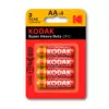Kodak Heavy Duty KAAHZ Pilas AA Pack 4 uds