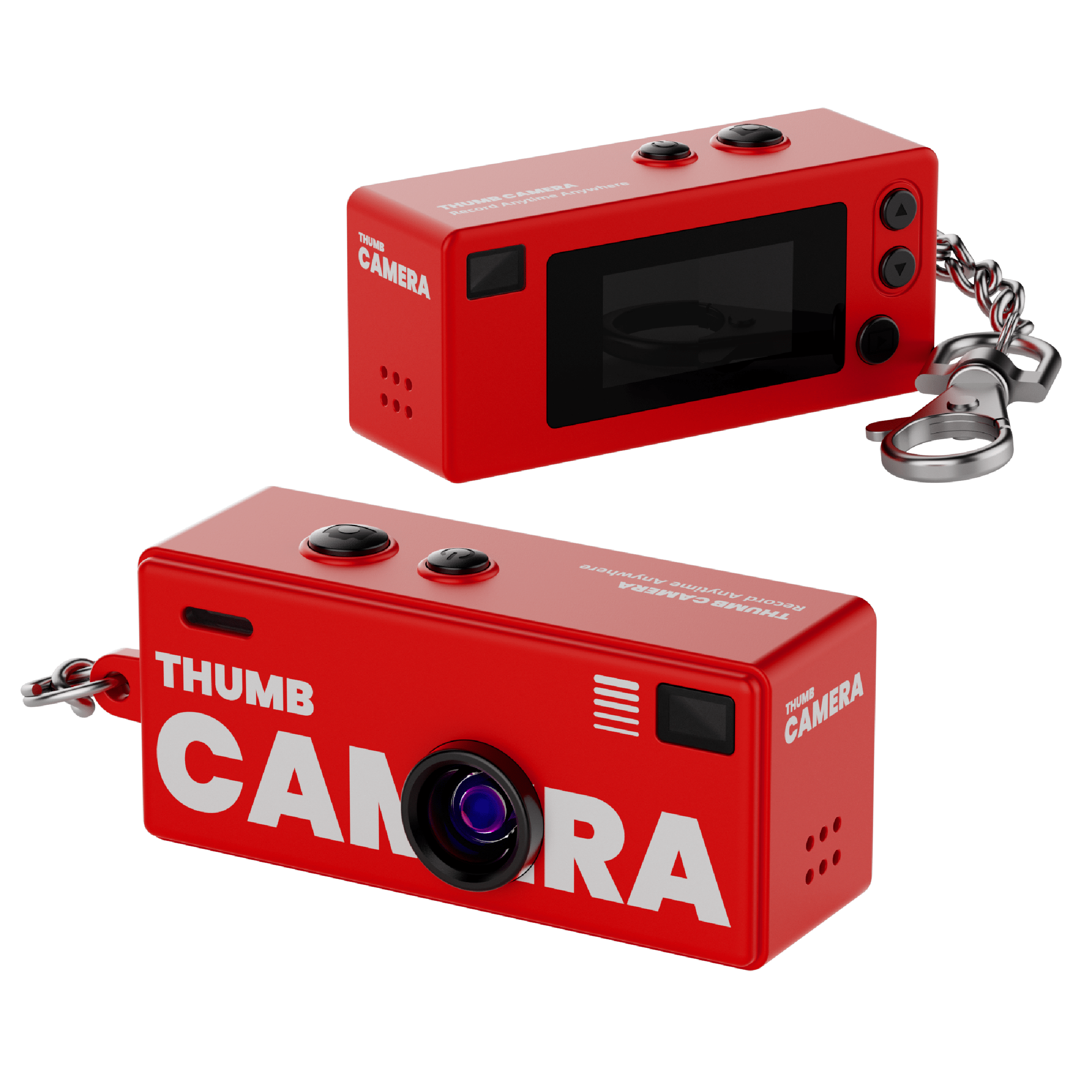 Swiss+Go mini cámara compacta digital roja tipo llavero