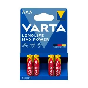 Varta Pila Alcalina Longlife MAX Power LR03 AAA Pack 4 u.