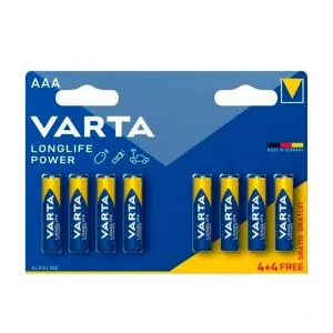 Inicio Varta Pila Alcalina Longlife Power LR03 AAA Pack 4+4 u.