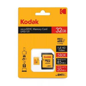 Inicio Kodak microSD 32GB 85MB/s C10 UHS-I U1 V10 Premium